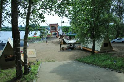 平房区天龙湖景区掠影