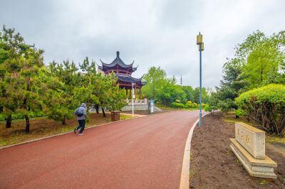 雨中的中国亭园2