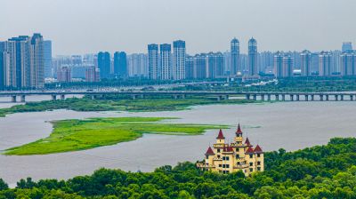 观光缆车过江索道