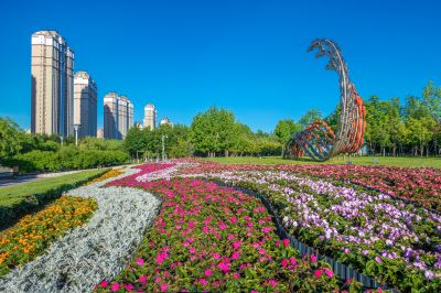 友谊西路江畔晨景