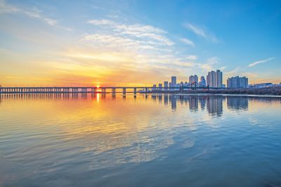 一湖三岛初冬景色