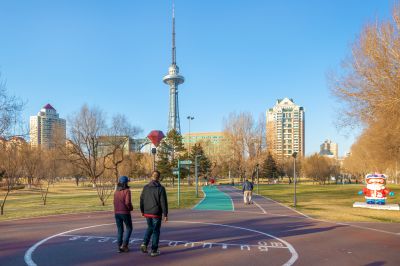 初冬的湘江公园