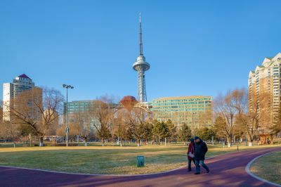 初冬的湘江公园