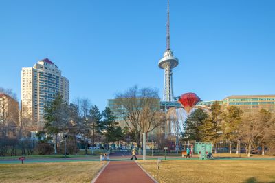 初冬的湘江公园