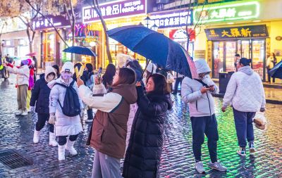 冬雨中的中央大街 