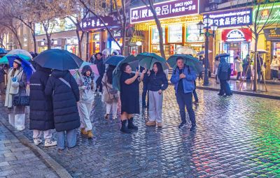 冬雨中的中央大街 