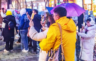 冬雨中的中央大街 
