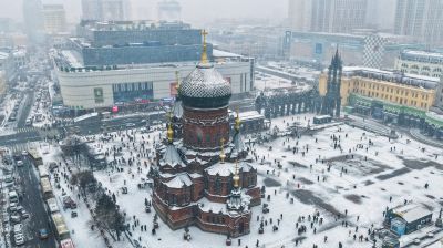 雪中索菲亚广场