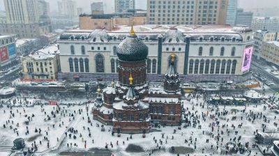 雪中索菲亚广场