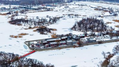 雪天松花江湿地