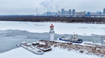 11月28日雪后松花江湿地