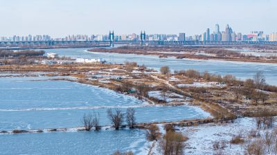 群力雪后风景