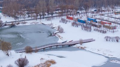 雪后太阳岛湿地