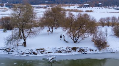 雪后太阳岛湿地