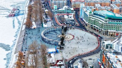 雪后哈尔滨城市风光