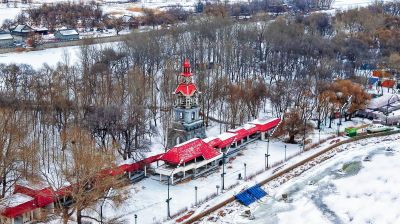 雪后哈尔滨城市风光