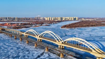 雪后哈尔滨城市风光