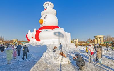 太阳岛大雪人 
