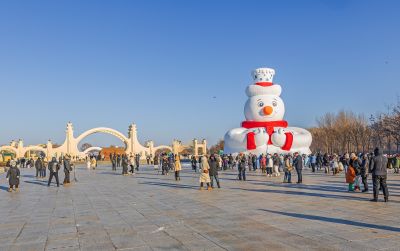 太阳岛大雪人 