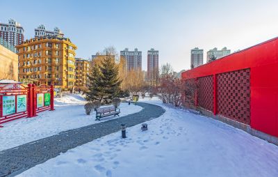 雪后的雨阳公园