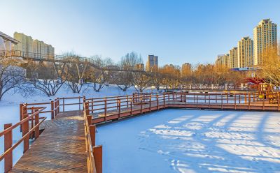 雪后的雨阳公园