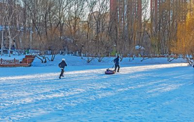 雪后的雨阳公园