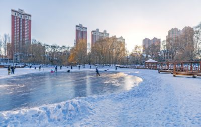 雪后的雨阳公园