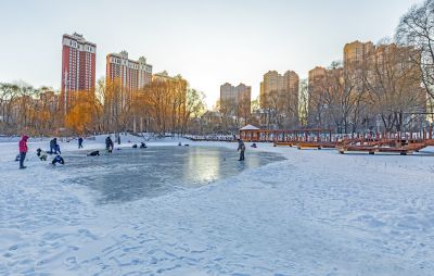 雪后的雨阳公园