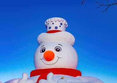 太阳岛雪人先生制作中