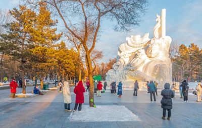 太阳岛雪博会试开园 