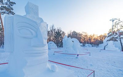 太阳岛雪博会试开园 