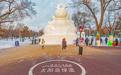 太阳岛雪博会试开园 