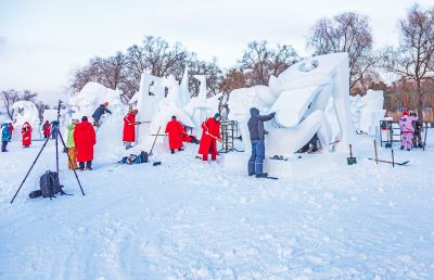 太阳岛雪博会国际雪雕比赛 （1月8日）