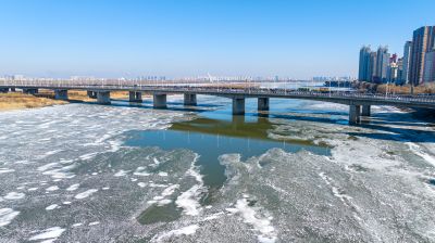 公路大桥松花江湿地