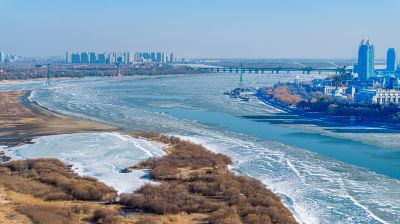 公路大桥松花江湿地