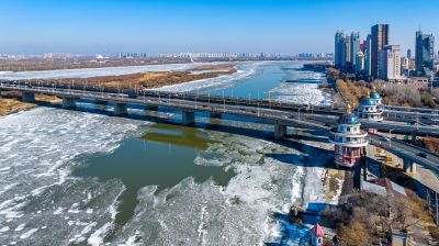 公路大桥松花江湿地