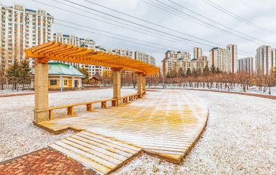 初春雪后群力健康生态园 