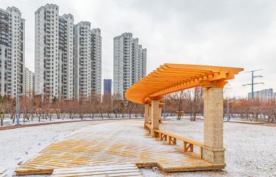 初春雪后群力健康生态园 
