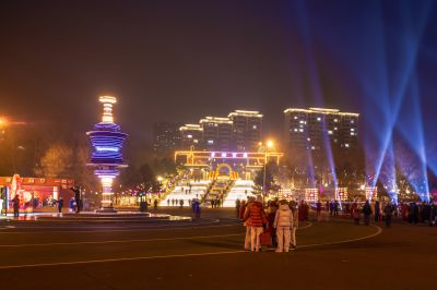 劳动公园冰雪彩灯乐园照片 （1月份照片）