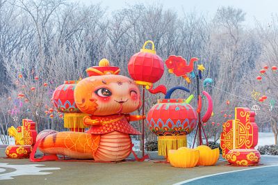 劳动公园冰雪彩灯乐园照片 （1月份照片）