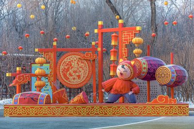 劳动公园冰雪彩灯乐园照片 （1月份照片）