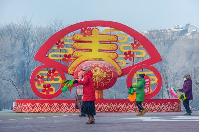 劳动公园冰雪彩灯乐园照片 （1月份照片）