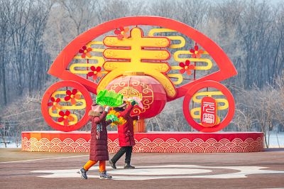 劳动公园冰雪彩灯乐园照片 （1月份照片）