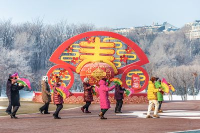 劳动公园冰雪彩灯乐园照片 （1月份照片）
