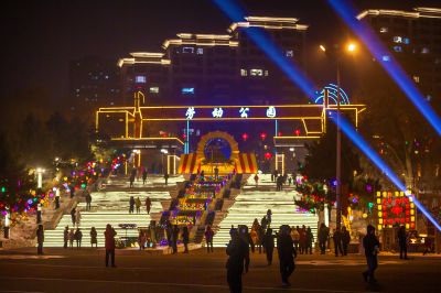 劳动公园冰雪彩灯乐园照片 （1月份照片）