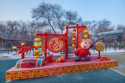 劳动公园冰雪彩灯乐园照片 （1月份照片）