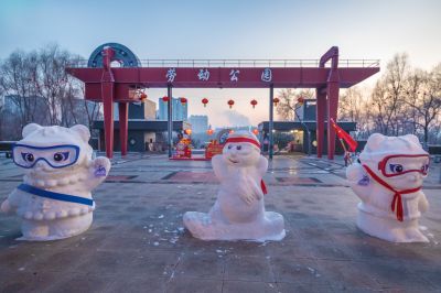 劳动公园冰雪彩灯乐园照片 （1月份照片）
