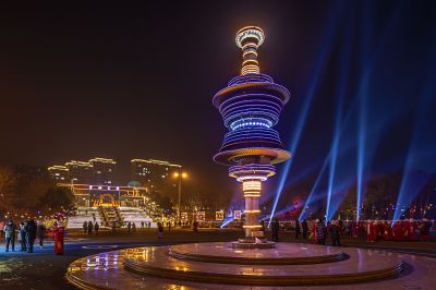 劳动公园冰雪彩灯乐园照片 （1月份照片）