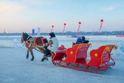 白天松花江冰雪嘉年华掠影 （1月份照片）