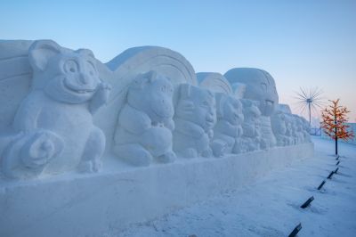 松花江上雪人谷（1月份照片）
